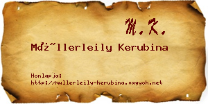 Müllerleily Kerubina névjegykártya